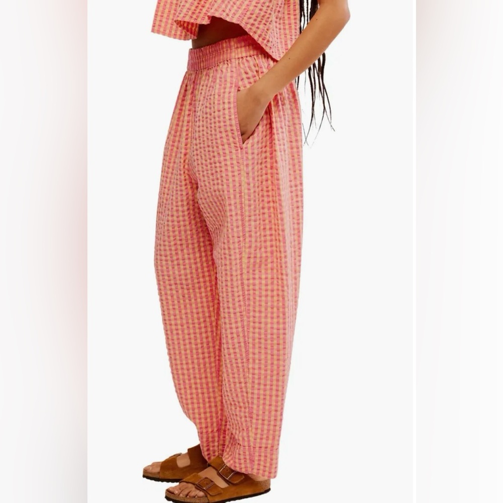 Free People Preppy Poplin Gingham Pants